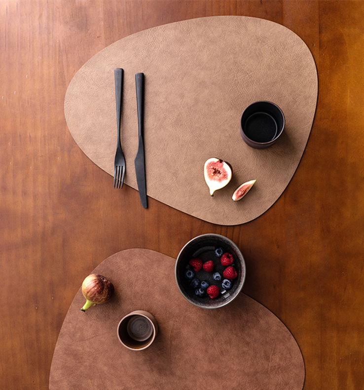 The Weeknight Supper Mat | Wipe-Clean Vegan Leather Placemats