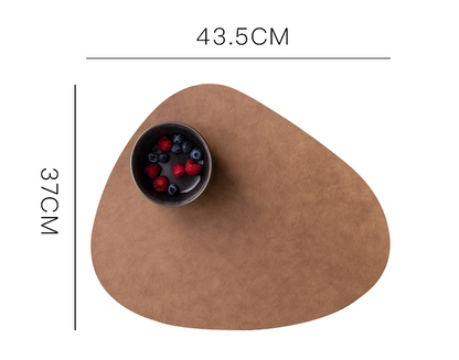 The Weeknight Supper Mat | Wipe-Clean Vegan Leather Placemats